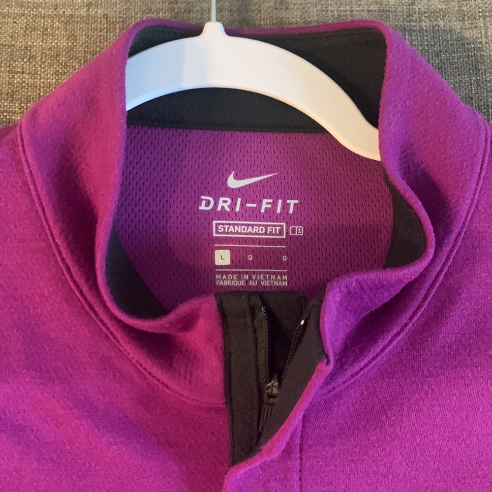 Nike Mens Dri-Fit 1/4 zip (Lg) - Picture 2 of 4